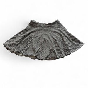 Black and White Striped Skirt